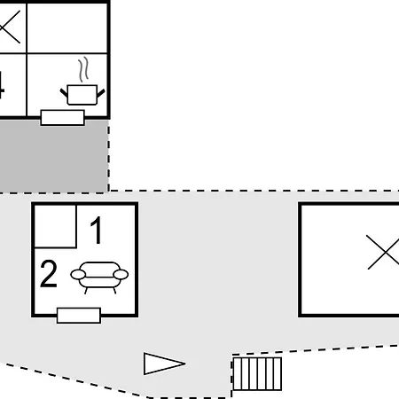 Дом отдыха 2 Bedroom Cozy In Oydegard Nastad